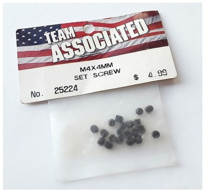 Team Associated 25224 Set Screws 4x4mm MGT Series RC8B3e RC8T3e RC8B3.1e RC8T3.1