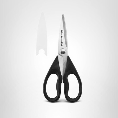 Stainless Steel Kitchen Shears All Purpose Scissors with Soft Grip Handle Black