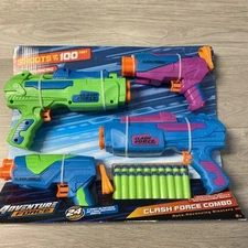 Adventure Force Clash Force Combo 4 Pack Dart Blaster Set, 24 Pieces