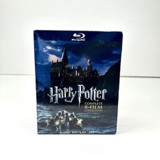 HARRY POTTER Complete 8-Film Collection Blu-ray Set with Slipcover Box Excellent