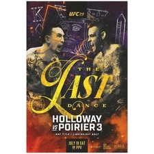 UFC 318 Poster – Max Holloway vs Dustin Poirier 3 Fight Night Wall Art