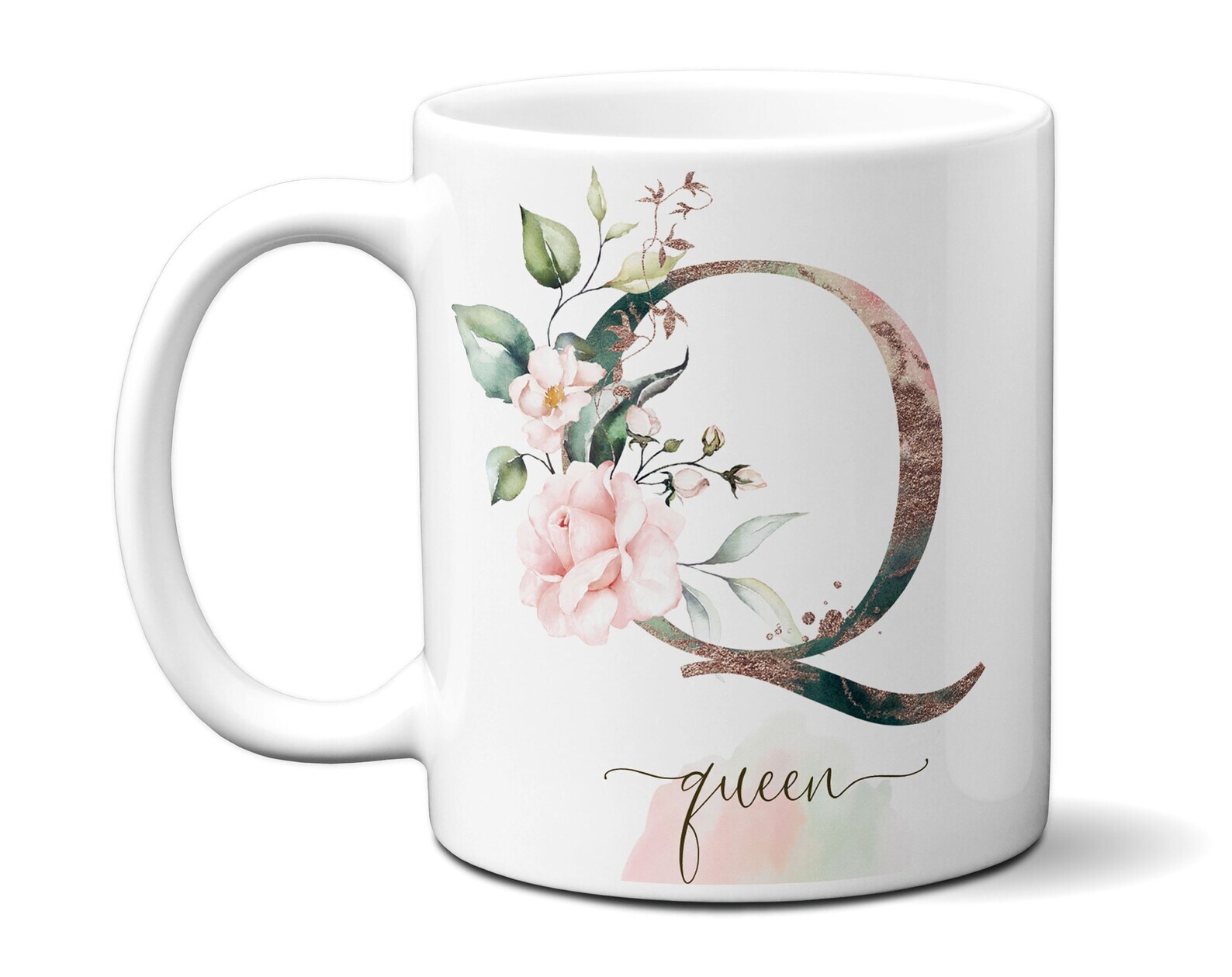 Personalized Monogram Mug Custom Letter Initial Coffee Cup