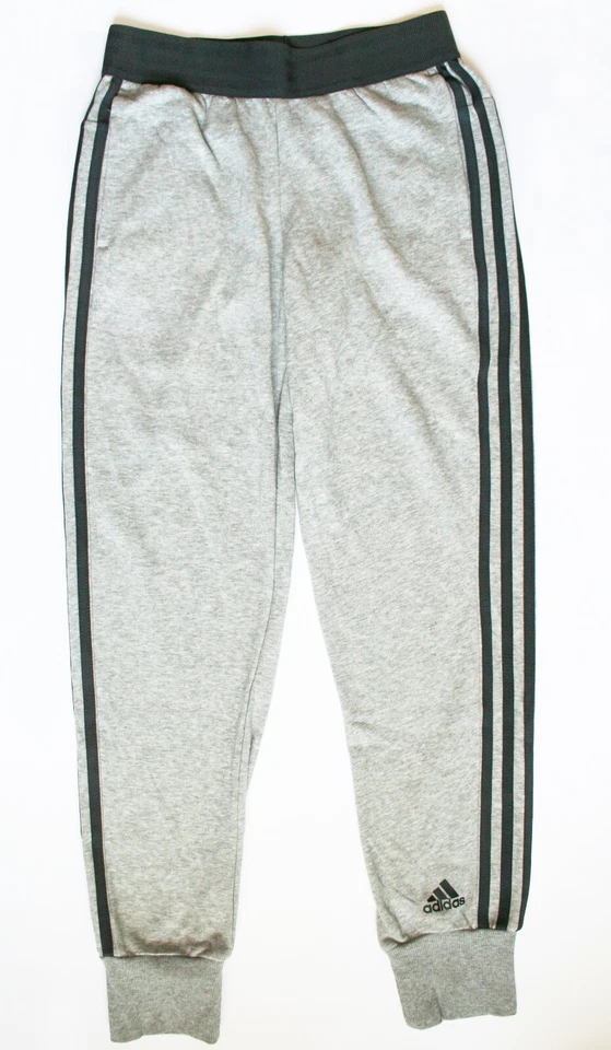 ADIDAS pantalon jogging COMME NEUF gris chiné survêtement fille 12-13 ans 158 cm - Photo 1/4