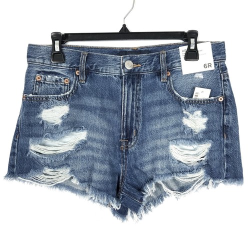 NEU NEU MIT ETIKETT Aeropostale Vintage hoch geschnitten 2,5" Shorty Denim abgenutzte Shorts Größe 6