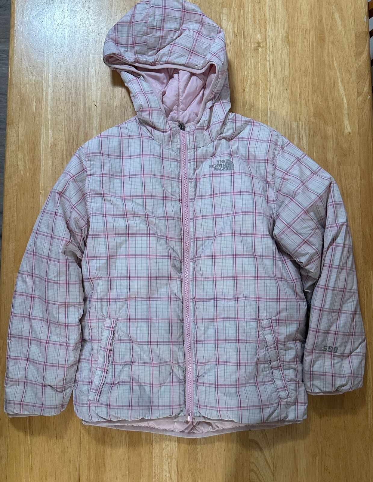 the north face 550 jacket double sided - image 2