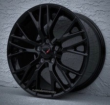 Gloss Black  C7-z06 Style Corvette Wheels   Fits: 2014-2017  C7  18/19