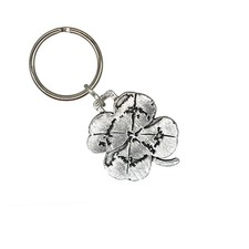Four Leaf Clover Keychain, 4, St Patrick Day, Zipper Pull, Lucky, A1034KC