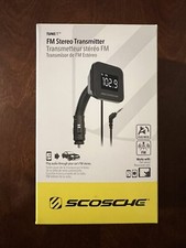 Scosche Tuneit FM Transmitter W/ Digital Display FM Stereo Flexible Neck