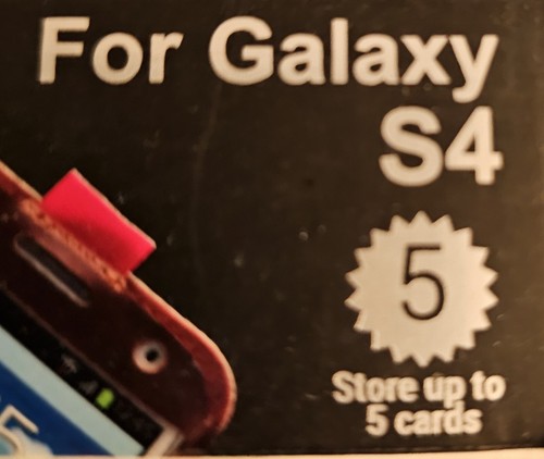 Galaxy S4 Book Case Phone Wallet New - Photo 2 sur 5