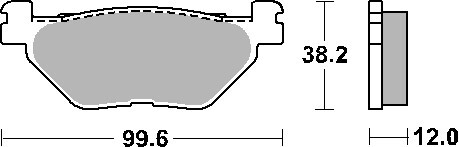 Plaquettes de frein KH319 céramique noire pour un freinage silencieux sur Yamaha XP5