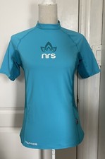 NRS H2Core Rashguard Short Sleeve Shirt Blue Women s Sz L