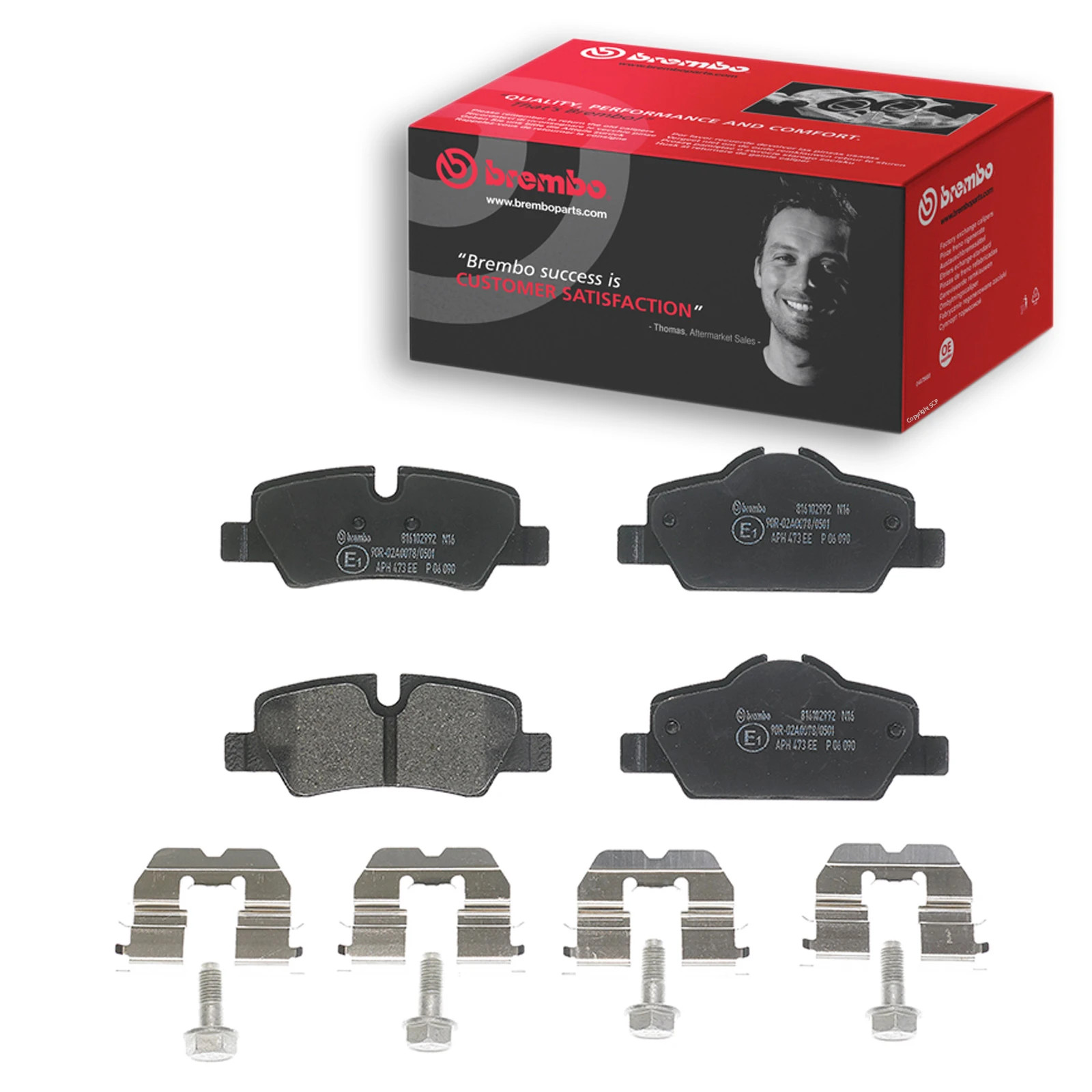 Brake Pads Set fits MINI COOPER F55, F56 2.0D Rear 2013 on Brembo 34206874810 - Image 17