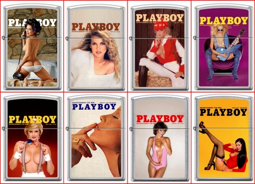 Zippo PlayBoy Cover 8 Lighter Set Pin Up Pinup RARE set #8 NEW L@@K