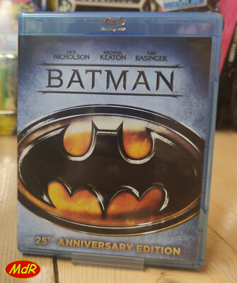 1989 Warner BATMAN Edizione 25° Anniversario Tim Burton Michael Keaton Blu-ray