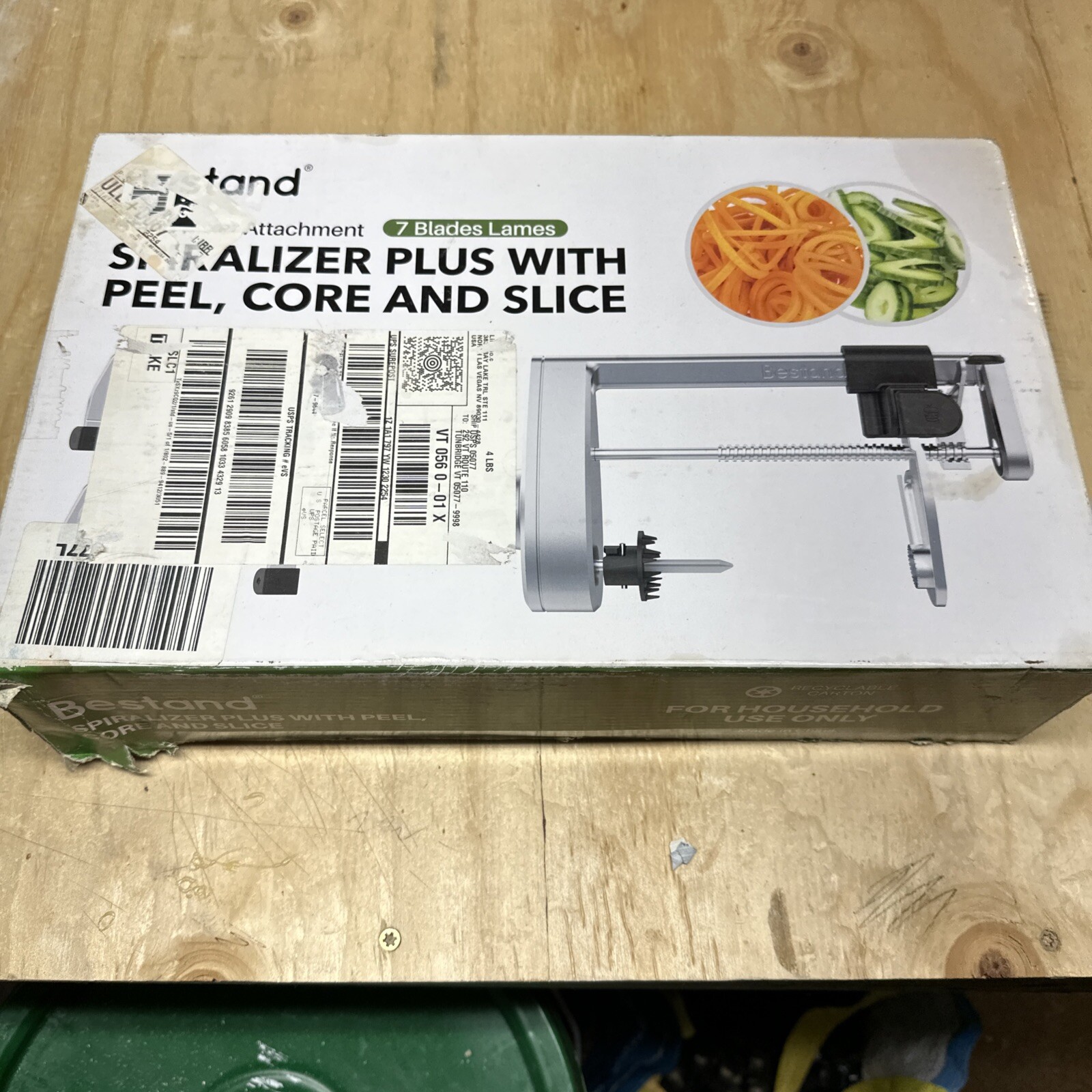 Best Stand Mixer Attachment with 5 Blades for Peeling Coring Slicing and Spiralizing-image