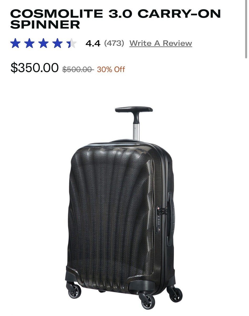 サムソナイト コスモライト 3.0 スピナー 75cm 94lL サムソナイト