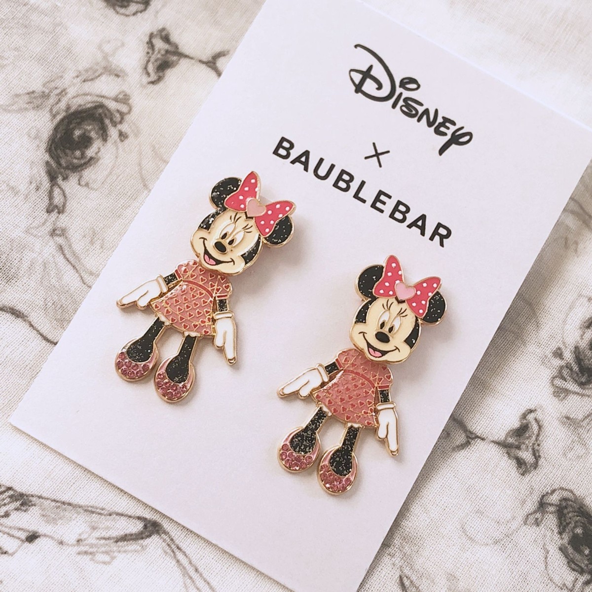☆ Disney x BAUBLEBAR ☆ ミニーマウス バレンタイン ピアス Disney x BAUBLEBAR - Valentine Minnie Mouse Earrings | eBay