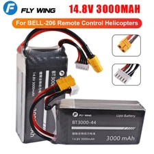 Fly Wing 14.8V 3000mAh 4S Lipo Battery for UH-1 V4 / Bell-206 V3 RC Helicopters