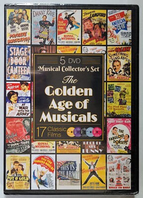 The Golden Age of Musicals 5 DVD Collector's Set 17 Classic Films (2016 ...