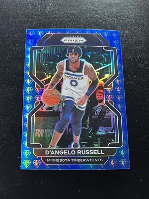 D angelo Russell 2021-22 Prizm 75 Yr Anniversary No52 Los Angeles Lakers