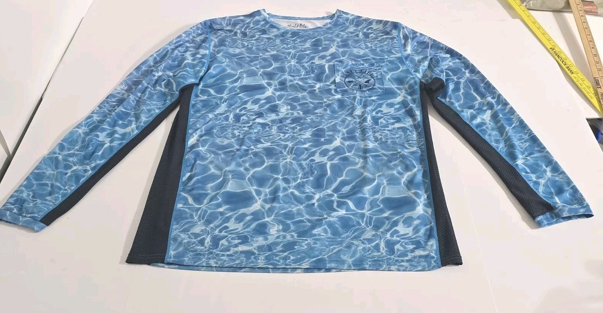 Chemise De Pêche Salt Life SLX UVAPOR – Bleue, Manches Longues, Taille XXL – Occasion
