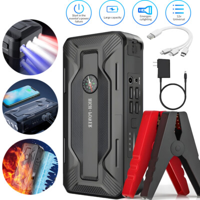 99800mAh Car Jump Starter Booster Jumper Box Power Bank Battery Charger Portable - Foto 2