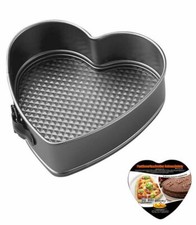 x Teglia Tortiera Antiaderente Forma Di Cuore Torte Forno Stampo 25x7cm dfh