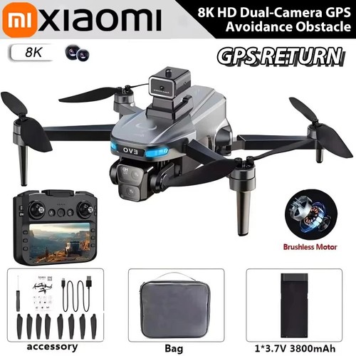 Brushless Drone GPS Professional 8K HD Aerial Avoiding Obstacle with LargeScreen - Picture 3 of 26