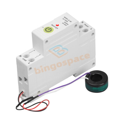 Tuya with Metering Circuit Breaker Switch On/Off Overcurrent Protection 63A 220V