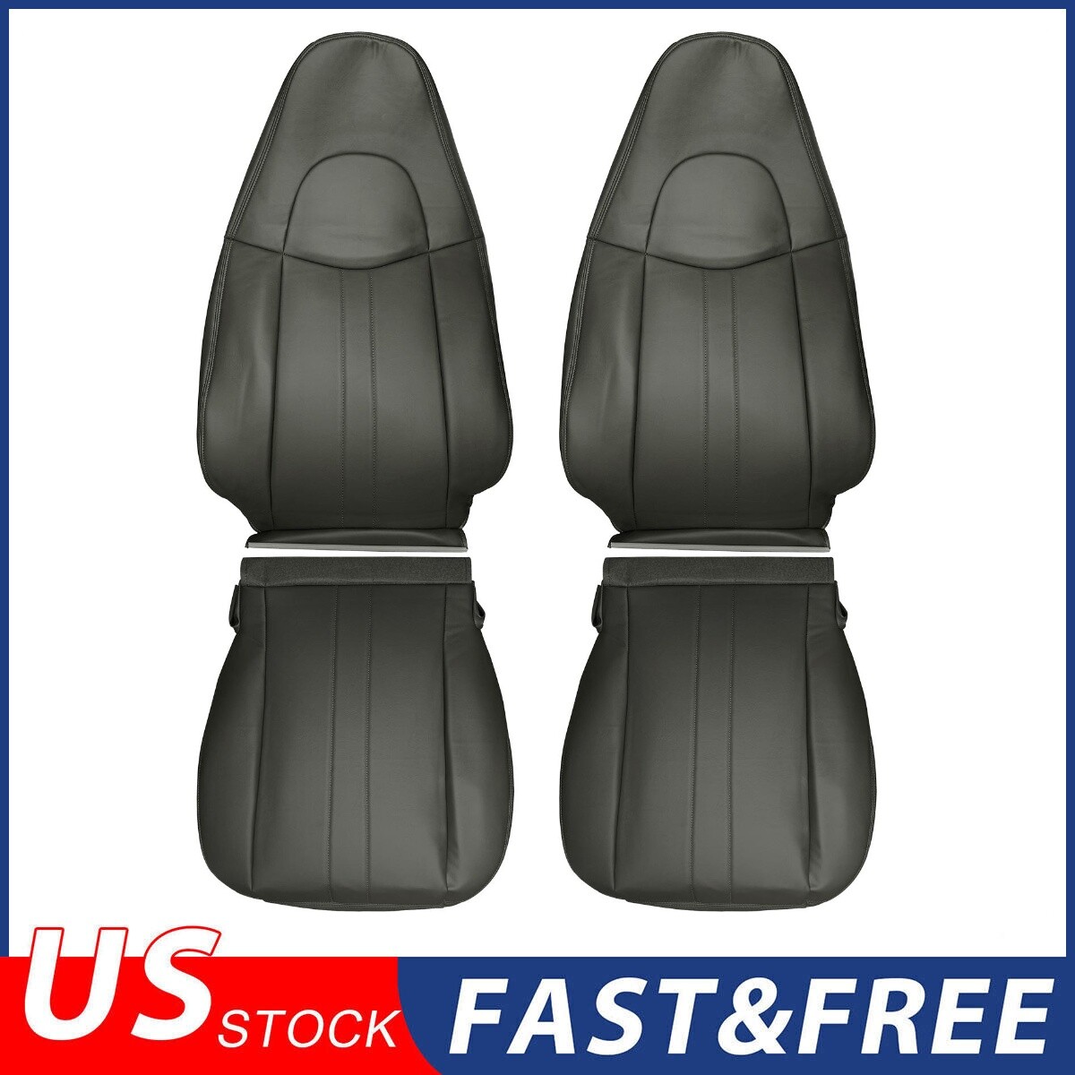 2003-2014 Chevy Express 1500 2500 Van Seat Cover Set Dark Gray