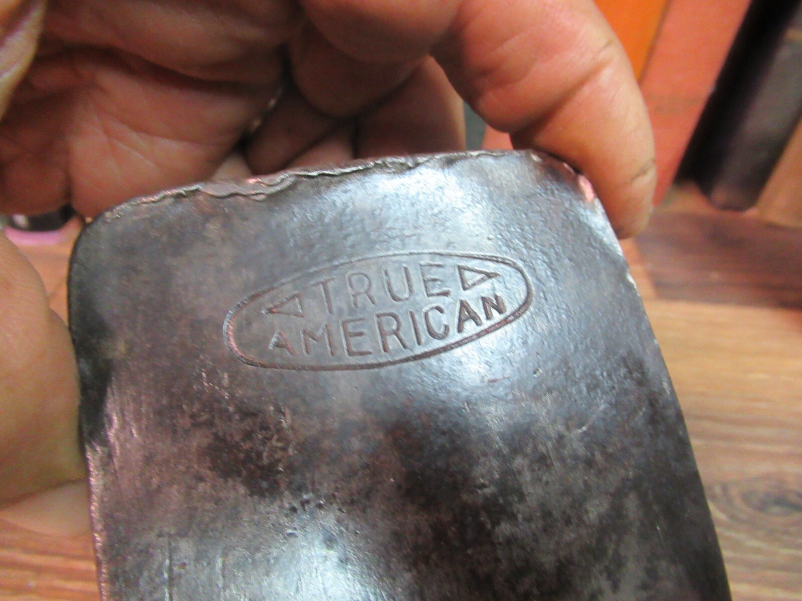 Vintage Mann True American Lewistown Pa. Single Bit Axe Head 3 lbs. 14