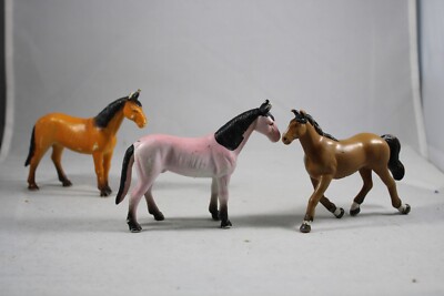 Vintage Funrise Model Horse Figure Danish Warm Blood 1988 -- PVC Turkoman Lot