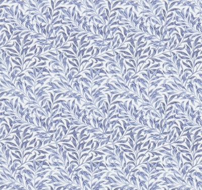 WILLIAM MORRIS CURTAIN FABRIC DESIGN Willow Bough's Minor 2.4 METRES BLUE COTTON