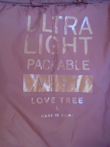 Gilet imbottito Love Tree ultra leggero impacchettabile full zip donna taglia L ruggine - Foto 2 di 6