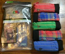 FRUIT OF THE LOOM RELAXED FIT COTTON WOVEN BOXERS 5 pack - Men's Small S NEW $36