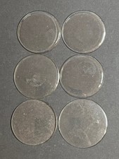LOT OF 6 GLASS POCKET WATCH CRYSTALS SIZE 16 REPLACEMENT PARTS