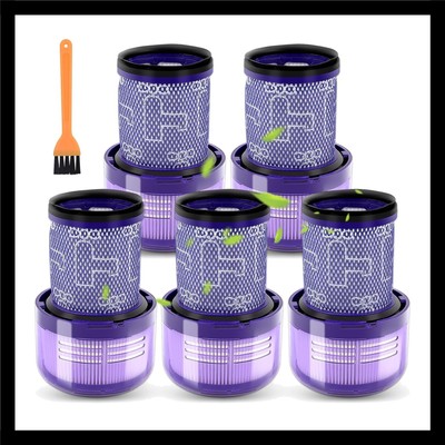 5 Stück V12 Slim Detect Slim Ersatz-HEPA-Filter für Dyson V12 Slim Absolute/C...