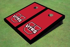 University Of Utah 'UTES' Red Matching Border Custom Cornhole Board