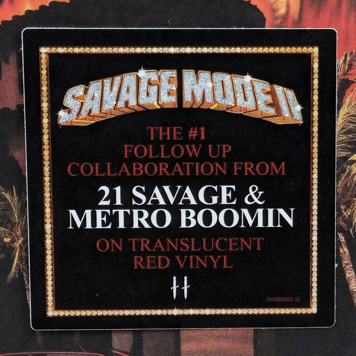 21 Savage & Metro Boomin - Savage Mode II Translucent Red Colored