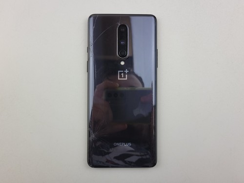 OnePlus 8 (IN2017) 128GB - Black (GSM Unlocked) (T-Mobile) - CRACKED - J0422 - Afbeelding 2 van 8
