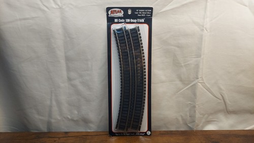 HO Scale Atlas - 18" Radius Section 6 Pieces #833