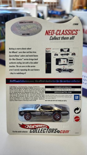Hot Wheels S6 #6/6 Neo-Classics Series Olds 442 Police Cruiser 2008 - Imagen 3 de 3