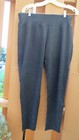 T Tahari Woman dark gray stretch pant leggings with logo. Size 1X. — photo 1