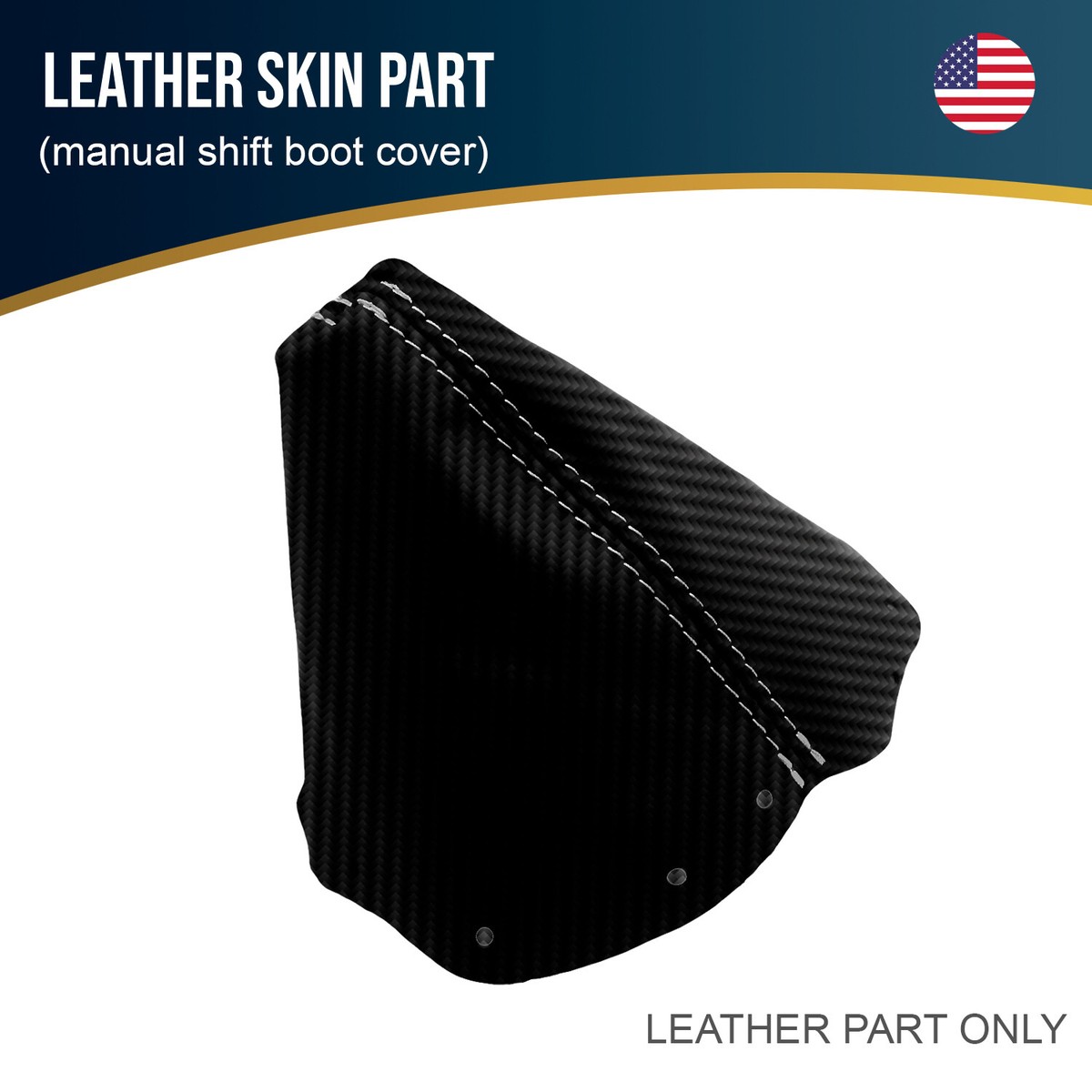 Fits 90-96 Nissan 300ZX (Z32) Carbon Manual Shift Boot Cover White