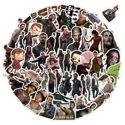 50 pezzi adesivi The Walking Dead fai da te impermeabili cool decalcomanie graffiti sticker