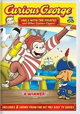 Curious George: Sails with the Pirates and Other Curious Capers - DVD - GOOD
