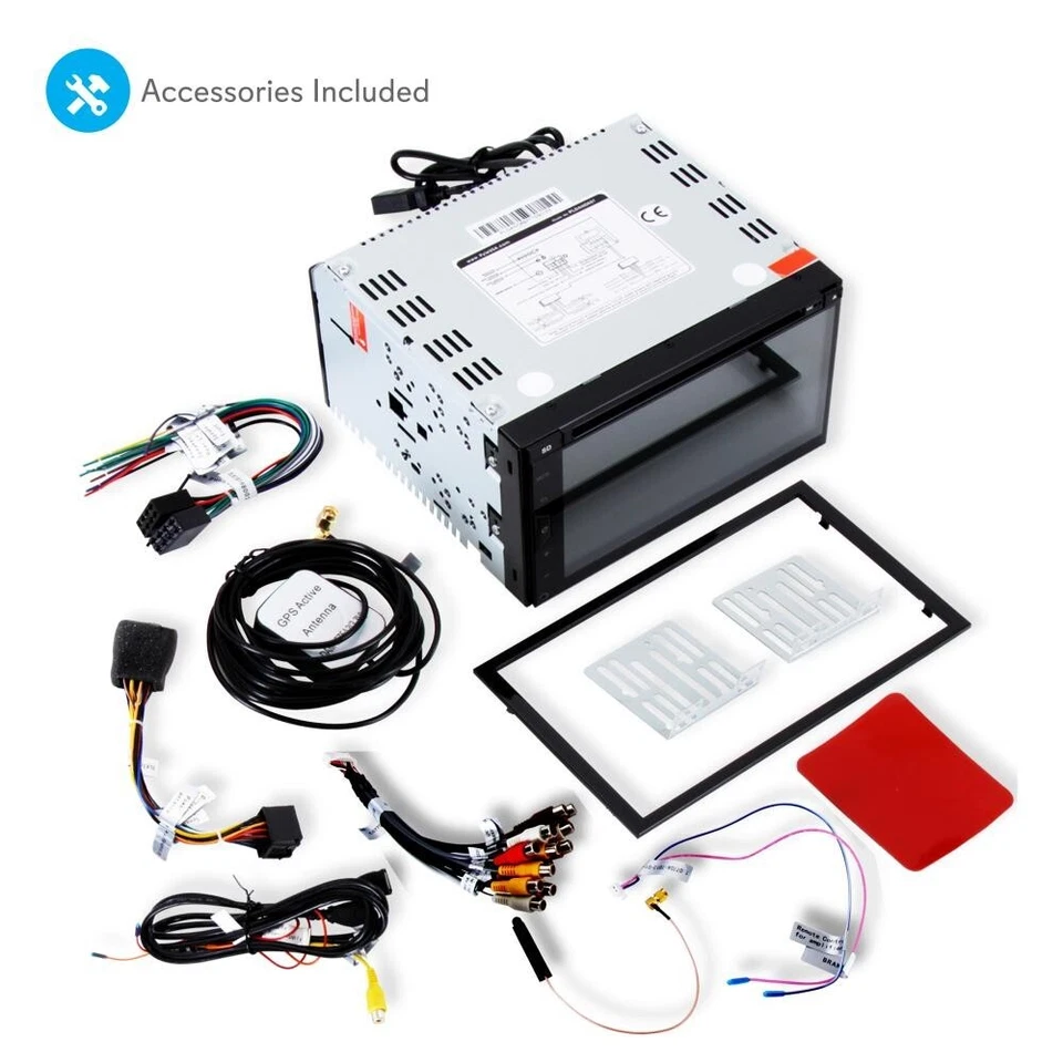 New Pyle PLDAND697 Double DIN Android Stereo Receiver System 6.8 Inches Nav - Image 3 of 4