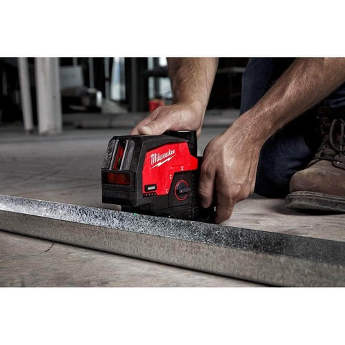 Milwaukee Cross Line + Plumb Points Laser Level 12V Cordless Green (Tool-Only) - Picture 4 of 10