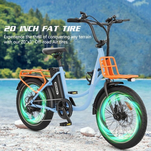 Hidoes Electric Bike Fat Tyre Bicycle,E-Bike 25km/h, 15 mph 250W 13Ah Range 35km - Picture 11 of 24