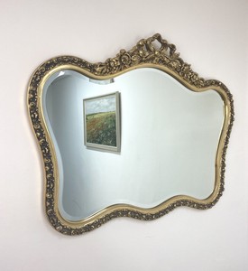 gilt bevelled ornate baroque sp30 mirrors adams mirror gold